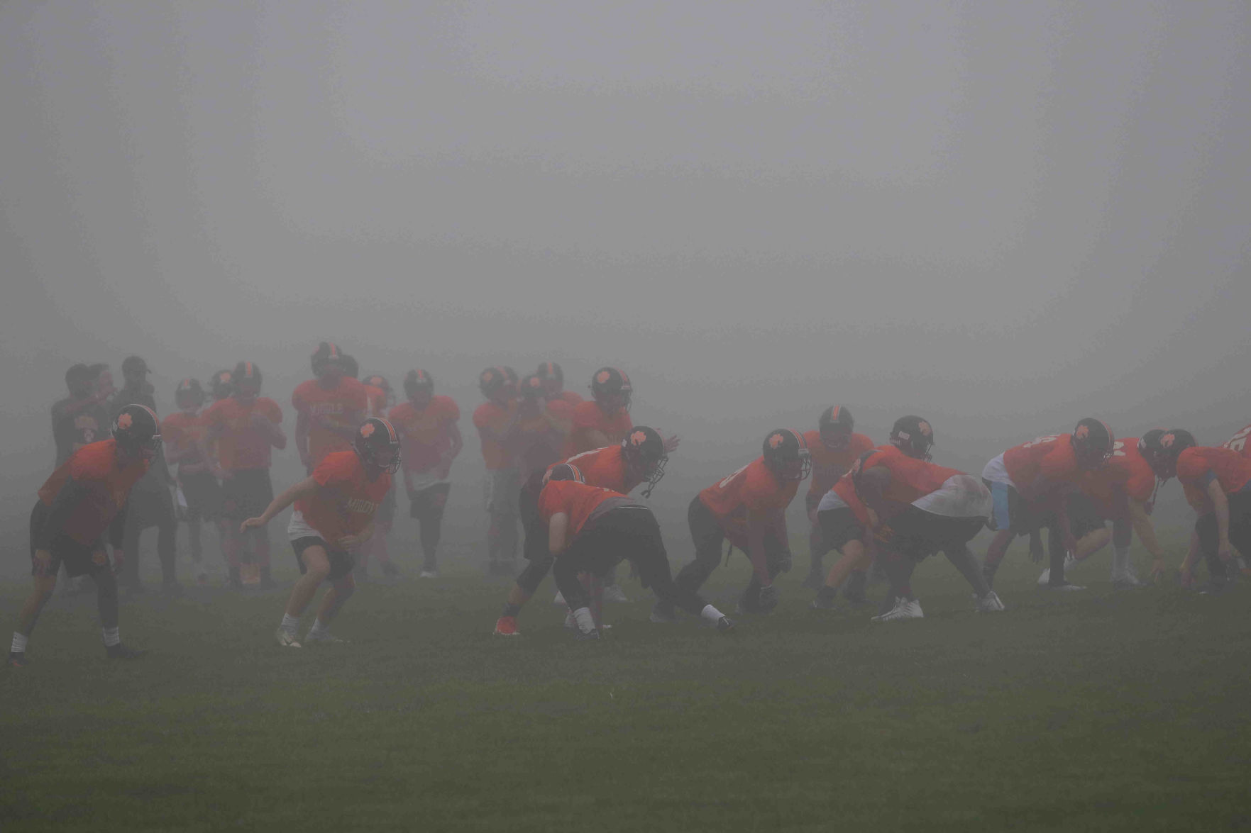 Middle Township High School football practice